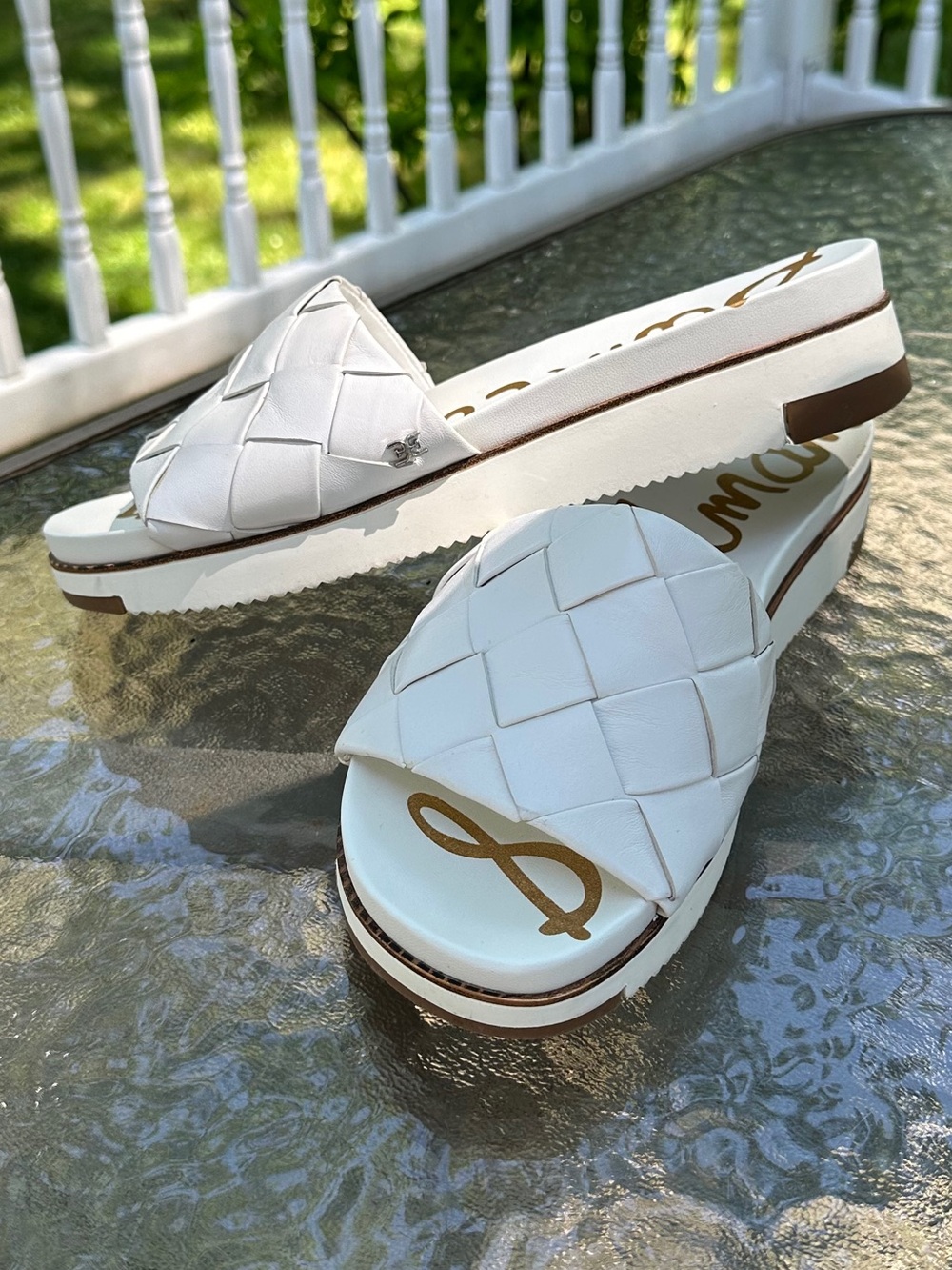 Sam Edelman Leather Slides